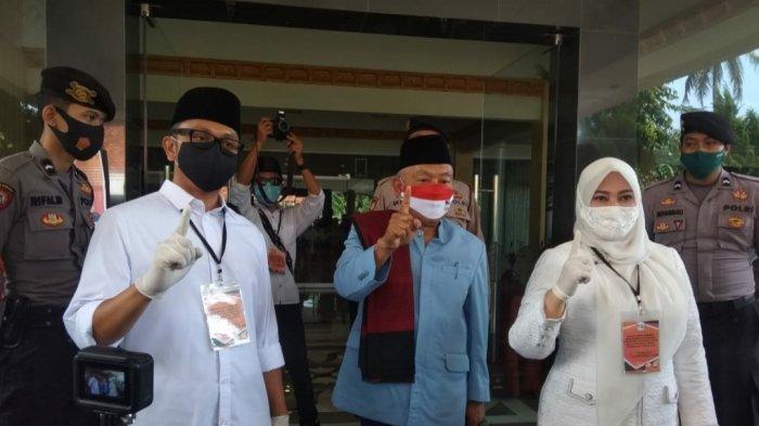Pasangan calon bupati dan wakil bupati Irna Narulita-Tanto Warsono Arban mendapatkan nomor urut 1.