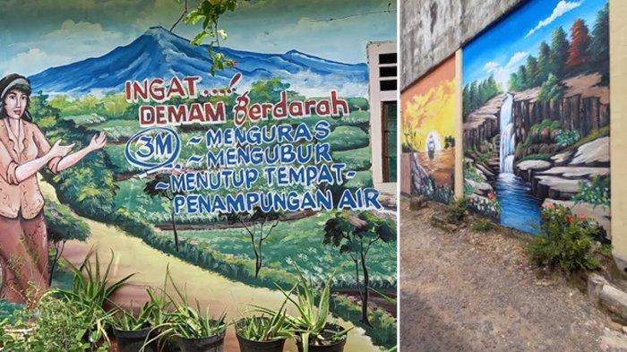 mural hasil karya warga Kelurahan Citangkil, Kecamatan Citangkil, Kota Cilegon, Banten