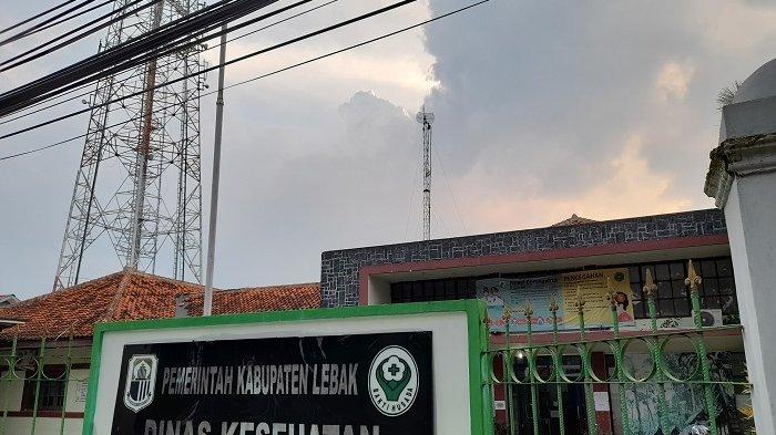 Kantor Dinas Kesehatan Kabupaten Lebak, Jalan Multatuli, Rangkasbitung, Lebak, Selasa (18/5/2021).