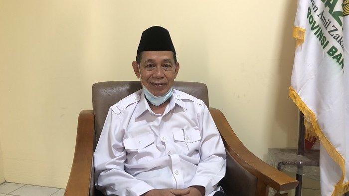 Ketua Baznas Provinsi Banten Syibli Syarjaya di Baznas Banten, Kamis (8/4/2021).