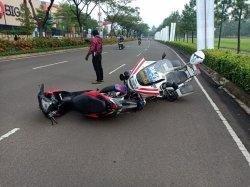 Detik-detik Polisi Ditabrak Saat Gelar Razia Sunmori di Tangerang, Pemotor Nekat Melarikan Diri
