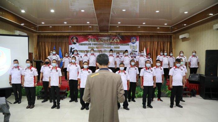 Pengurus Cabang Perbakin Kabupaten Serang periode 2021-2025 resmi dilantik di Hotel Flamengo, Kota Serang, Sabtu (20/3/201).
