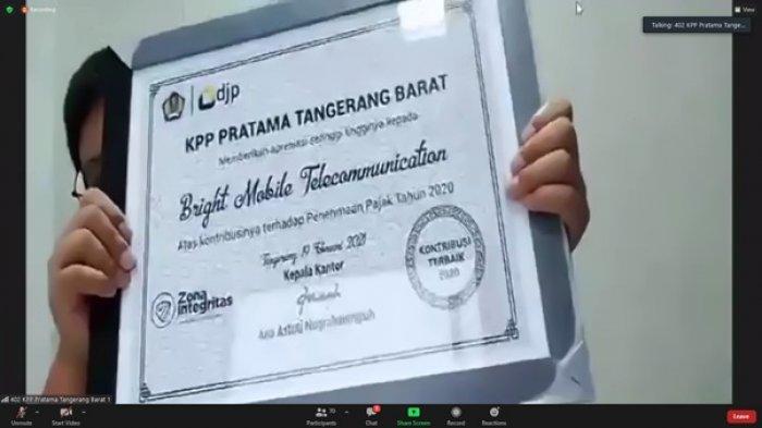 Kantor Pelayanan Pajak (KPP) Pratama Tangerang Barat menggelar kegiatan Tax Gathering dan Pekan Panutan di Aula Soetta KPP Tangerang Barat secara virtual, Rabu (24/2/2021).