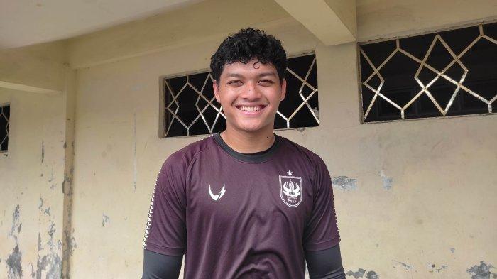 Kiper PSIS Semarang, Adi Satryo saat ditemui usai latihan di Stadion Citarum Semarang, Selasa (24/1/2023).