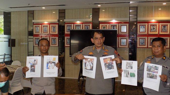 Kabid Humas Polda Jateng Kombes Pol M Iqbal Alqudusy (tengah) paparkan penetapan tersangka konvoi Khilafatul Muslimin di Brebes.