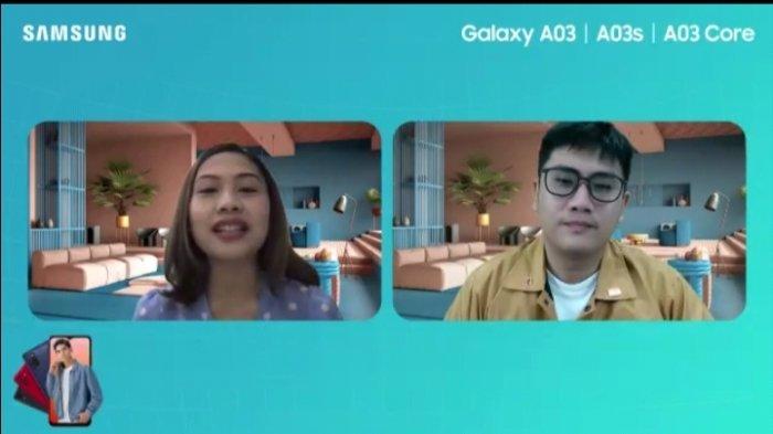 MX Product Marketing Manager Samsung Electronics Indonesia Ricky Bunardi memberikan tips merawat smartphone dalam acara Samsung Galaxy A03, A03s, dan A03 Core Local Media Session Awesome Session secara virtual, Selasa (31/5/2022). Tribun Jateng/Idayatul Rohmah