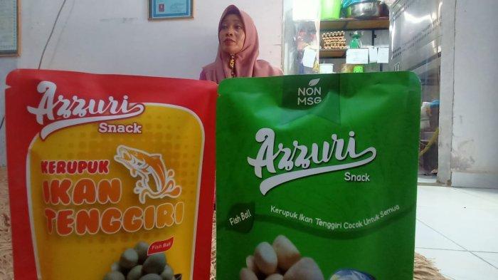 produk kerupuk ikan tenggiri biasa dan non msg dari Azzuri Snack