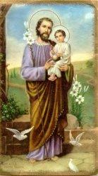 LUKISAN - Santo menggendong Tuhan Yesus 2