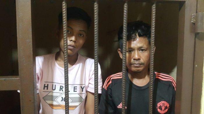 Dua pelaku curat yang dibekuk Unit Reskrim Polsek Tanjungpinang Kota, belum lama ini. Dua pelaku membobol ruang Tata Usaha (TU) di SMPN 9 Pulau Penyengat, Kota Tanjungpinang.