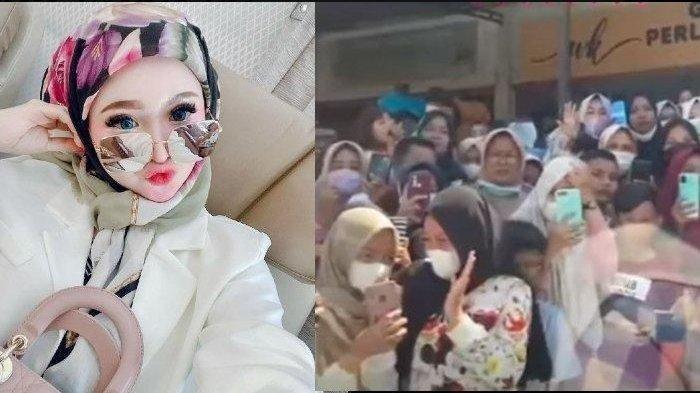 Herlin Kenza menyebabkan kerumunan