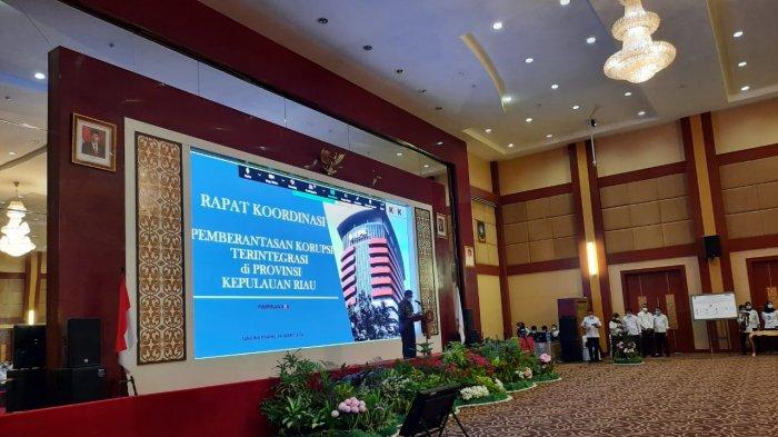 Pimpinan Komisi Pemberantasan Korupsi (KPK), Nawawi Pomolango hadir bersama tim di Kepulauan Riau (Kepri), Rabu (24/3/2021).