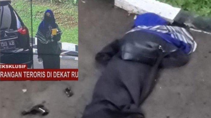Terduga teroris ditembak saat meneror Mabes Polri, Rabu (31/3/2021)