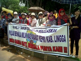 Aliansi Pemuda Kepri Gelar Demo Terkait Pulau Berhala