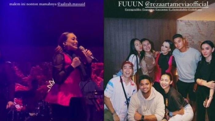 Anya Geraldine abadikan momen bersama Reza Artamevia setelah hadir dalam acara Jackson's All Stars 3, Rabu (30/11/2022). Foto : Potret Anya Geraldine saat hadiri acara Jackson's All Stars 3.