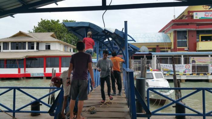 Pelabuhan Domestik Karimun, Kepri. Foto diambil sebelum pandemi Covid-19.