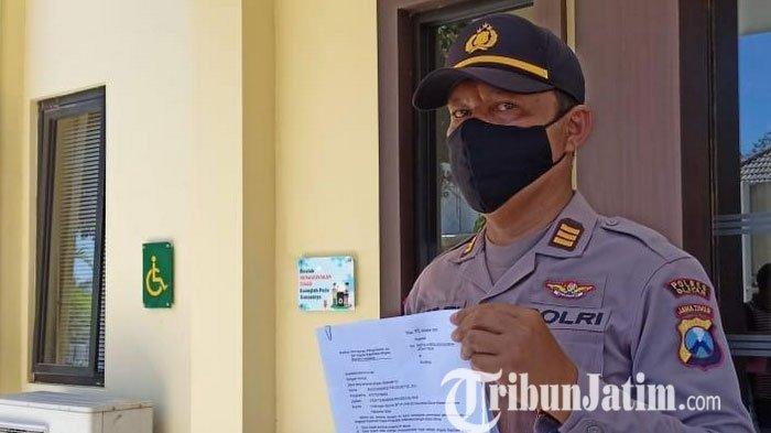 Kasat Sabhara Polres Blitar, AKP Agus Tri melayangkan surat pengunduran diri sebagai anggota Polri ke Polda Jatim.