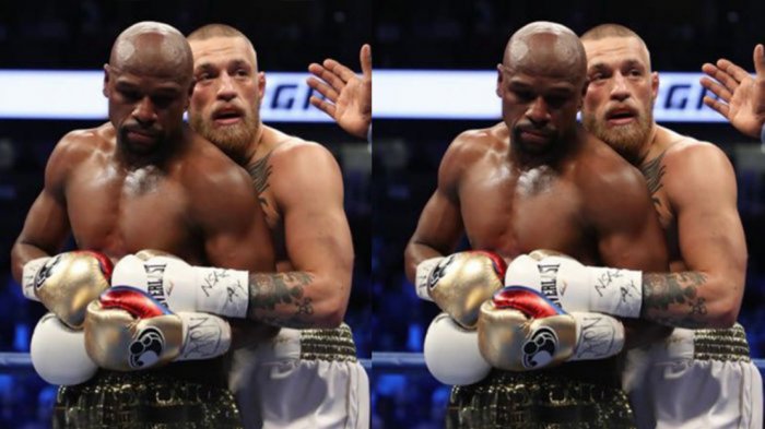 Conor McGregor saat melawan Floyd Mayweather, Minggu (28/8/2017) pagi WIB atau Sabtu malam waktu Las Vegas Amerika Serikat