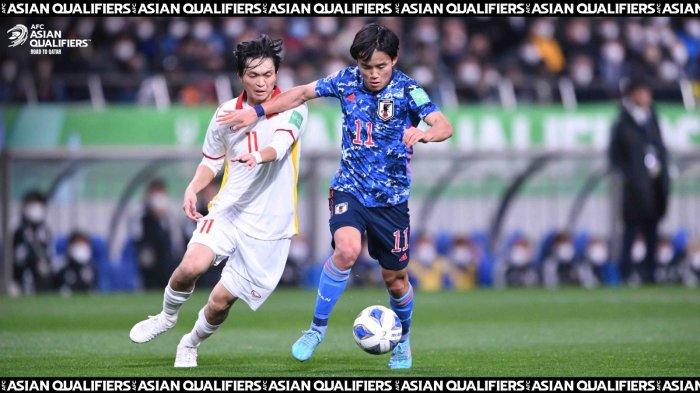 Duel Jepang vs Vietnam di putaran ketiga Kualifikasi Piala Dunia 2022 zona Asia, Selasa (29/3/2022) berakhir imbang.