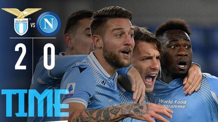 Hasil Liga Italia Lazio vs Napoli - Lazio menang 2-0 atas Napoli, gol dicetak Ciro Immobile dan Luis Alberto