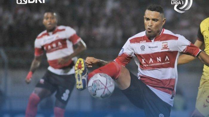 Madura United saat melawan Persikabo 1973 pada laga pekan ketujuh Liga 1 2022-2023, Sabtu (27/8/2022).