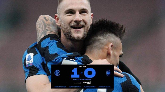 Hasil Inter Milan vs Atalanta - Inter Milan menang tipis 1-0 atas Atalanta di pekan 26 Liga Italia 2020-2021, Senin (8/3/2021) malam atau Selasa dinihari WIB