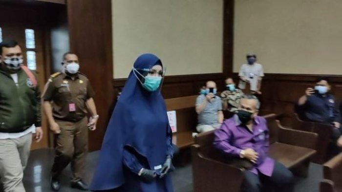 Jaksa Pinangki menghadiri sidang lanjutan di Pengadilan Tipikor Jakarta, Rabu (21/10/2020)