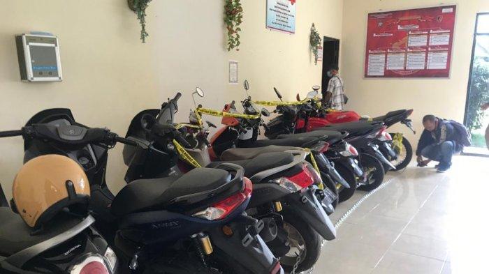 Sejumlah sepeda motor hasil penggelapan yang diamankan di Polres Bintan. Berkas perkara itu, kini telah dilimpahkan ke Kejari Bintan meski baru pelimpahan tahap I.