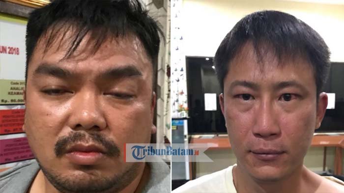 Dua Pelaku Skimming Tan Yeh Yong (38) dan Yeap Eng Wei (34) WNA asal Malaysia diamankan Satreskirm Polres Karimun, Ahad (19/8/2018)