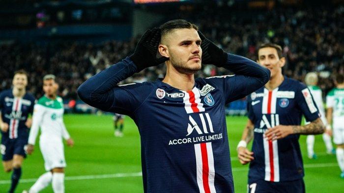 Mauro Icardi, Pemain Inter Milan yang sednag menjalani masa peminjaman di PSG cukup produktif