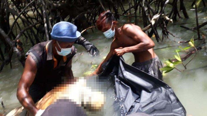 Penemuan mayat yang identitasnya belum diketahui di sekitar Pulau Karimun Anak, Senin (12/4/2021).