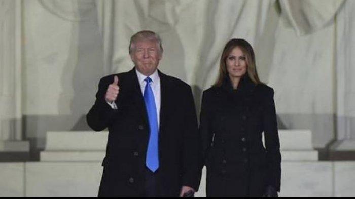 Presiden Amerika Serikat Donald Trump dan Istri Melania