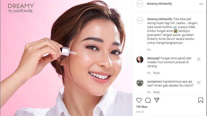 Produk skincare Nikita Willy