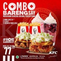 Promo KFC Hari Ini, Combo Barengsay Cuma Rp 77 RIbu, Berlaku 12-14 Februari