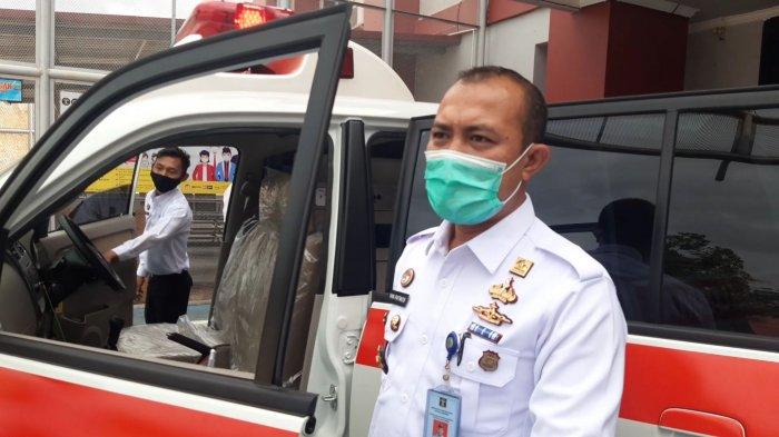 Mobil ambulans bantuan Pemprov Kepri ke Rutan Kelas IIA Barelang Batam, Rabu (20/1/2021).