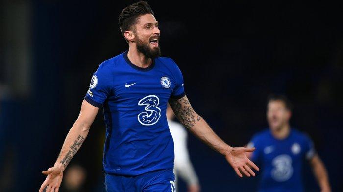 Striker Chelsea asal Perancis Olivier Giroud diinginkan pelatih Juventus Andrea Pirlo