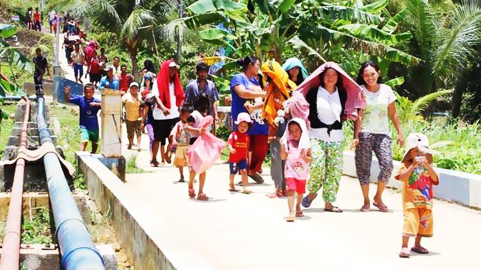 Suasana di Desa Teluk Sasah Kecamatan Sri Kuala Lobam, Kabupaten Bintan Provinsi Kepri.