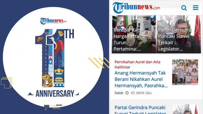 Tribunnews.com ulang tahun ke 11 Senin, 22 Maret 2021: Aku Lokal, Aku Bangga