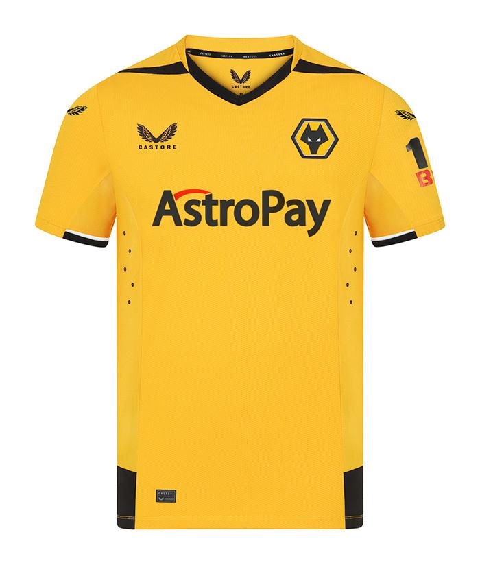 Jersey Kandang ( Jersey Home ) Wolverhampton Wanderers ( Wolves) 2022-2023