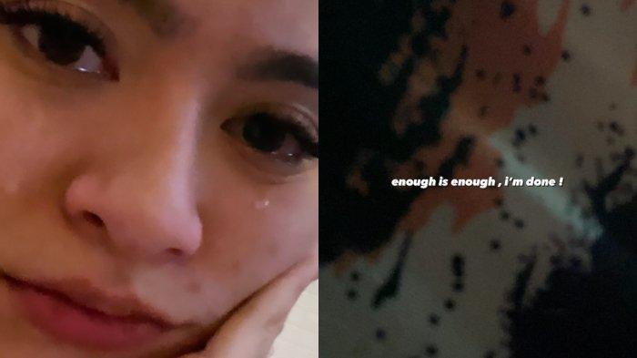 Selain menghapus foto dan video Sule, Nathalie Holscher mengunggah potretnya yang tampak sedang menangis sambil mengungkapkan isi hati.