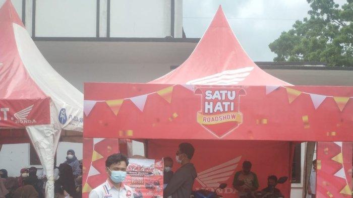 Road Show Honda ASP ddalam Kegiata Honda ASP Belitung Support Kegiatan Vaksinasi di Gedung nasional