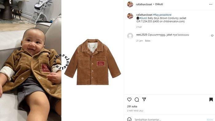 RayyanzaWore Gucci Baby Boys Brown Corduroy Jacket