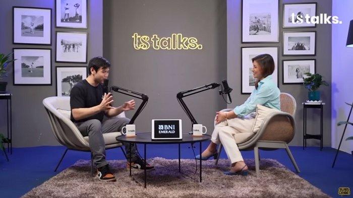 Tangkapan layar Nicholas Sean dalam podcast TS Media