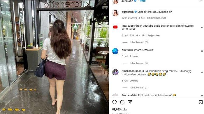 Tangkapan layar dari Instagram pribadi Aura Kasih
