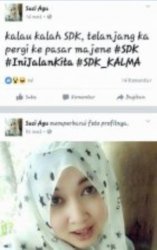 Facebook Wanita Cantik dan Berhijab Sebut Mau Pergi ke Pasar Tanpa Busana Bila Cagubnya Kalah