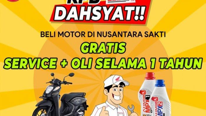 KPB Dahsyat, Beli Motor di NSS Gratis Servis dan Ganti Oli Selama Setahun