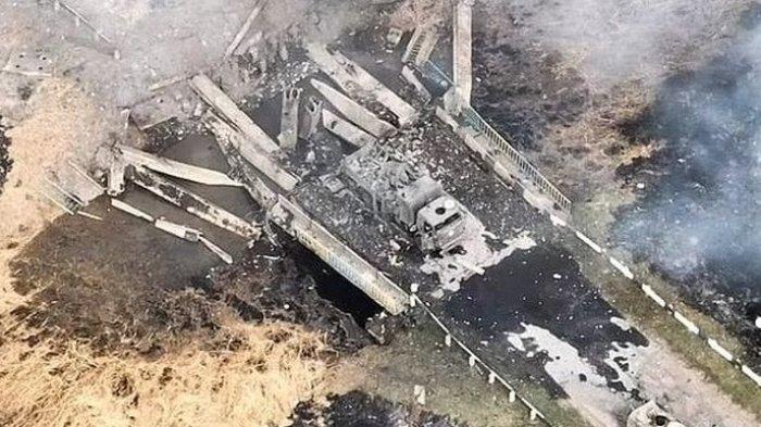 Gudang penyimpanan senjata bantuan dari Amerika hancur dihantam rudal Rusia