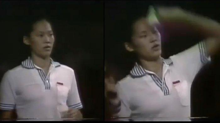 Verawaty Fajrin, ratu bulutangkis Indonesia, saat tampil sebagai tunggal putri.