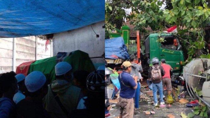 Isak tangis keluarga saat melihat jenazah anak yang merupakan salah satu korban kecelakaan maut di Kota Bekasi