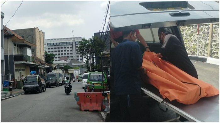 Remaja korban pembacokan yang tewas dalam tawuran di Kota Bogor, saat dilakukan visum luar di PMI Kota Bogor pada Sabtu (17/9/2022) siang.