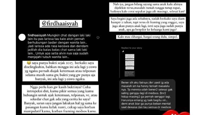 Alvin Faiz bongkar aib sang mantan istri. Sebut Larissa Chou selingkuh dengan tiga pria sejak 2017
